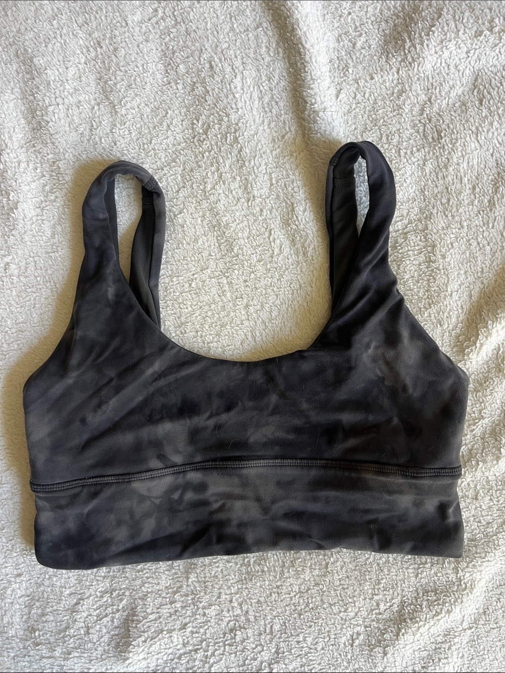 Lululemon Align Bra Diamond Dye Pitch Grey Graphite Grey/Graphite Grey - Size 6 - Picture 2 of 6